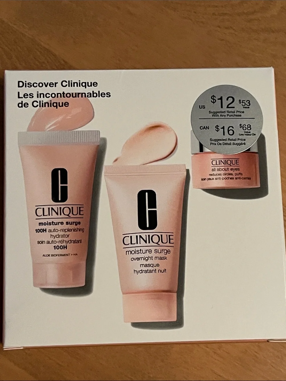 Clinique Moisture Surge Set - Light Pink Trio